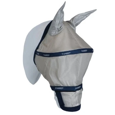 Rambo Vliegenmasker Plus Navy/Silver 4 Rambo Vliegenmasker Plus Navy/Silver - Afbeelding 2