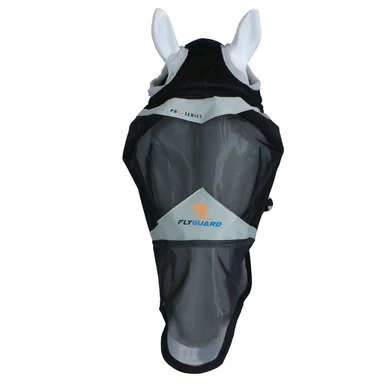 Shires Vliegenmasker Met Neusflap En Zonder Oren Black 4 Shires Vliegenmasker Met Neusflap En Zonder Oren Black - Afbeelding 2