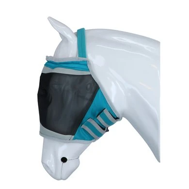 Shires Vliegenmasker Zonder Oren Fijne Maas Groenblauw 5 Shires Vliegenmasker Zonder Oren Fijne Maas Groenblauw - Afbeelding 3