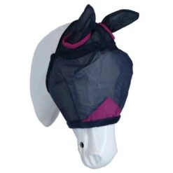 Weatherbeeta Vliegenmasker Comfitec Durable Mesh Met Oren Navy/Paars