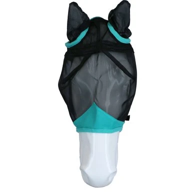 Weatherbeeta Vliegenmasker Comfitec Fine Mesh Met Oren Zwart/Turquoise 4 Weatherbeeta Vliegenmasker Comfitec Fine Mesh Met Oren Zwart/Turquoise - Afbeelding 2
