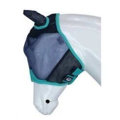 Weatherbeeta Vliegenmasker Comfitec Fine Mesh Met Oren Navy/Turquoise -Waldhau Paard Winkel agradi 446981653 3.61f920