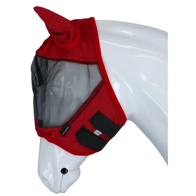 EQUITHÈME Vliegenmasker Doux Rood Pony 5 EQUITHÈME Vliegenmasker Doux Rood Pony - Afbeelding 3
