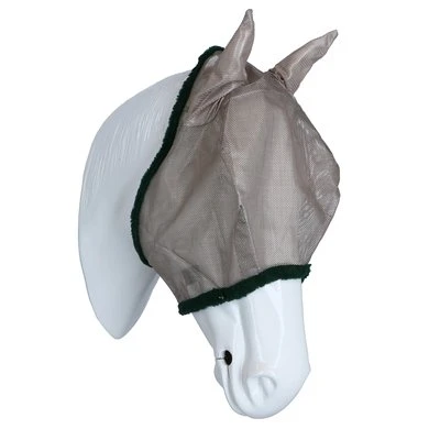 Amigo FlyMask Oatmeal/Green 3 Amigo FlyMask Oatmeal/Green