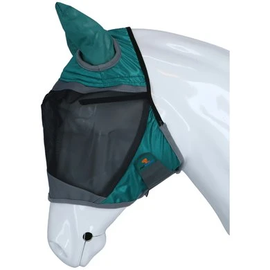 Shires Vliegenmasker Deluxe Met Oren Groen 5 Shires Vliegenmasker Deluxe Met Oren Groen - Afbeelding 3