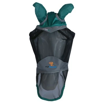 Shires Vliegenmasker Deluxe Met Oren En Neus Groen 4 Shires Vliegenmasker Deluxe Met Oren En Neus Groen - Afbeelding 2