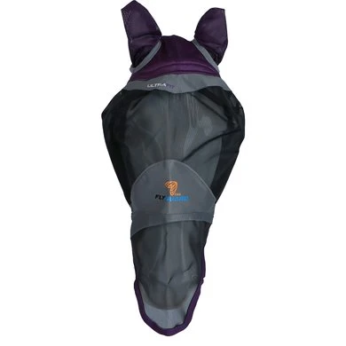 Shires Vliegenmasker Deluxe Met Oren En Neus Paars 4 Shires Vliegenmasker Deluxe Met Oren En Neus Paars - Afbeelding 2