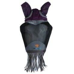 Shires Vliegenmasker Deluxe Met Neus Franje Paars -Waldhau Paard Winkel agradi 44945755 2.70d1cf