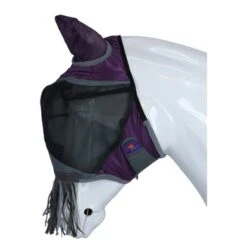 Shires Vliegenmasker Deluxe Met Neus Franje Paars -Waldhau Paard Winkel agradi 44945755 3.645f94