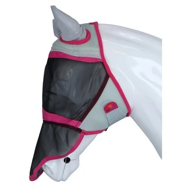 Shires Vliegenmasker Air Motion Met Oren En Neus Roze 5 Shires Vliegenmasker Air Motion Met Oren En Neus Roze - Afbeelding 3