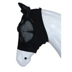 Shires Vliegenmasker Stretch Jet Zwart -Waldhau Paard Winkel agradi 44945775 3.a76480
