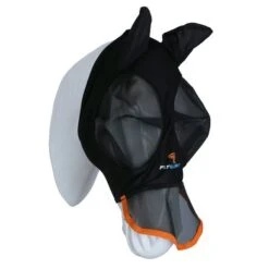 Shires Vliegenmasker Stretch Met Neus Jet Zwart