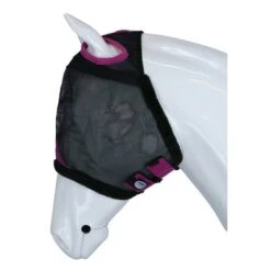 Weatherbeeta Vliegenmasker Comfitec Deluxe Durable Mesh Zwart/Paars -Waldhau Paard Winkel agradi 44946832 3.b4fc52