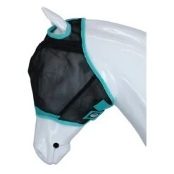 Weatherbeeta Vliegenmasker Comfitec Deluxe Fine Mesh Zwart/Turquoise -Waldhau Paard Winkel agradi 44946892 3.88c789