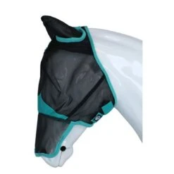 Weatherbeeta Vliegenmasker Comfitec Deluxe Fine Mesh Met Oren En Neus Zwart/Turquoise 8 Weatherbeeta Vliegenmasker Comfitec Deluxe Fine Mesh Met Oren En Neus Zwart/Turquoise -Waldhau Paard Winkel agradi 44946922 3.36a222