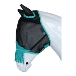 Weatherbeeta Vliegenmasker Comfitec Deluxe Fine Mesh Met Oren En Franjes Zwart/Turquoise 8 Weatherbeeta Vliegenmasker Comfitec Deluxe Fine Mesh Met Oren En Franjes Zwart/Turquoise -Waldhau Paard Winkel agradi 44946934 3.584a52