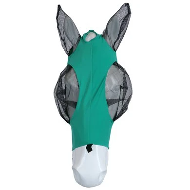 Weatherbeeta Vliegenmasker Deluxe Stretch Bug Met Oren Turquoise/Zwart 4 Weatherbeeta Vliegenmasker Deluxe Stretch Bug Met Oren Turquoise/Zwart - Afbeelding 2