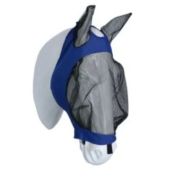 Weatherbeeta Vliegenmasker Deluxe Stretch Met Oren Royal Blauw/Zwart