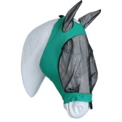 Weatherbeeta Vliegenmasker Deluxe Stretch Met Oren Turquoise/Zwart