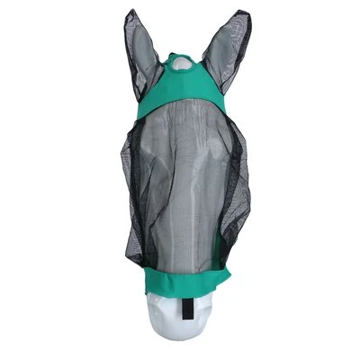 Weatherbeeta Vliegenmasker Deluxe Stretch Met Oren Turquoise/Zwart 4 Weatherbeeta Vliegenmasker Deluxe Stretch Met Oren Turquoise/Zwart - Afbeelding 2