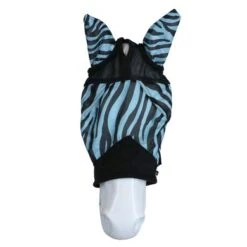HKM Vliegenmasker Zebra Aqua/Zwart -Waldhau Paard Winkel agradi 44976042 2.669732