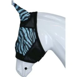 HKM Vliegenmasker Zebra Aqua/Zwart -Waldhau Paard Winkel agradi 44976042 3.93f8ec