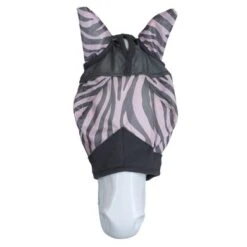 HKM Vliegenmasker Zebra Rose Roze/Grijs -Waldhau Paard Winkel agradi 44986170 2.8d8fb1