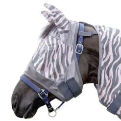 HKM Vliegenmasker Zebra Rose Roze/Grijs -Waldhau Paard Winkel agradi 44986170 4.5e64c0