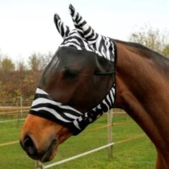 Kerbl RugBe Vliegenmasker Met Oorbedekking Zwart/Zebra Full -Waldhau Paard Winkel agradi 45005339 4.a8fe1d