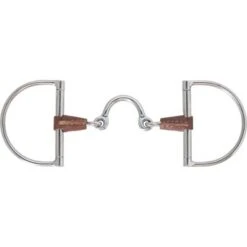 Metalab D-Trens Maanvormig Tussenstuk Met Leer 13,5cm -Waldhau Paard Winkel agradi 45030282 2.a65914