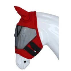 EQUITHÈME Vliegenmasker Anti-UV Doux Rood -Waldhau Paard Winkel agradi 45069151 3.43e699