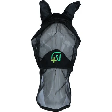 Agradi Horse Vliegenmasker Fine Mesh Met Oren En Neus Zwart 4 Agradi Horse Vliegenmasker Fine Mesh Met Oren En Neus Zwart - Afbeelding 2
