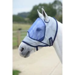 Bucas Buzz-Off Vliegenmasker Delux Blue -Waldhau Paard Winkel bucas buzz off deluxe fly mask no ears 571 p1286.0e133c