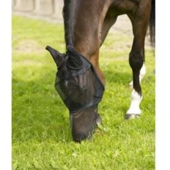 EQUITHÈME Vliegenmasker Anti-UV Thin Zwart