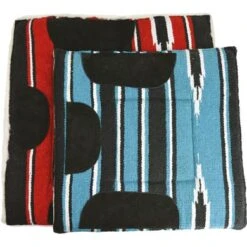 Westride Zadelpad Navajo Gewatteerd Rood/Zwart/Wit Pony