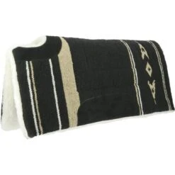 Westride Zadelpad Navajo Met Schoftuitsparing Zwart 76x76cm