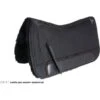 F.R.A. Westernpad De Luxe Extra Volbont 3vaks Met Inlagen Zwart -Waldhau Paard Winkel fra western saddle pad black dsc08215 logo.f2ce07