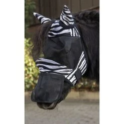 HKM Vliegenmasker Zebra Zwart/Wit -Waldhau Paard Winkel hkm 12941 2.1faf4e