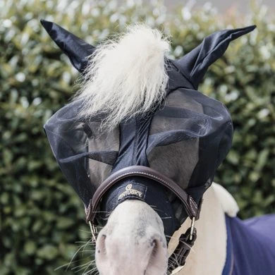 Kentucky Horsewear Kentucky Vliegenmasker Slim Fit Zwart 4 Kentucky Horsewear Kentucky Vliegenmasker Slim Fit Zwart - Afbeelding 2