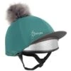 LeMieux Hat Silks Peacock Groen One Size -Waldhau Paard Winkel lmx lm hatsilk peacock2 lr.36d516