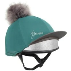 LeMieux Hat Silks Peacock Groen One Size