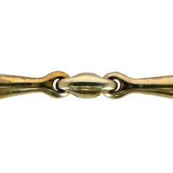 Horka Watertrens Dubbel Gebroken 18mm Goldbrass -Waldhau Paard Winkel productagradi a1156612 2.12cb35