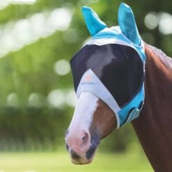 Shires Vliegenmasker Met Oren Mesh Teal -Waldhau Paard Winkel shires 6662 teal0b63a3.0114b9