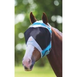 Shires Vliegenmasker Met Ooruitsparing Teal -Waldhau Paard Winkel shires 6663 teal.04e98a
