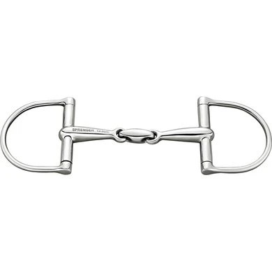 Sprenger D-trens Stainless Steel 16mm Dubbel Gebroken 3 Sprenger D-trens Stainless Steel 16mm Dubbel Gebroken