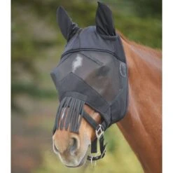 Waldhausen Vliegenmasker Premium Met Oren En Franjes Zwart -Waldhau Paard Winkel wald 63148001 pon 33.5472b6