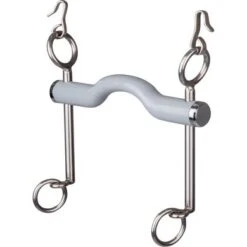 Beris Dressuurstang Lang Met Tongboog Zacht