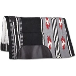 Waldhausen Westernpad Utah Zwart/Grijs 86x87cm