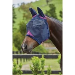 Weatherbeeta Vliegenmasker Comfitec Durable Mesh Met Oren Navy/Paars -Waldhau Paard Winkel wb 1003155011 wb cft mesh mask ears image hero null.218eb3