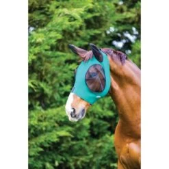 Weatherbeeta Vliegenmasker Deluxe Stretch Bug Met Oren Hunter/Zwart -Waldhau Paard Winkel wb 1009573000 hunterblack wb deluxe bugeye ears flymask image hero null.e97083